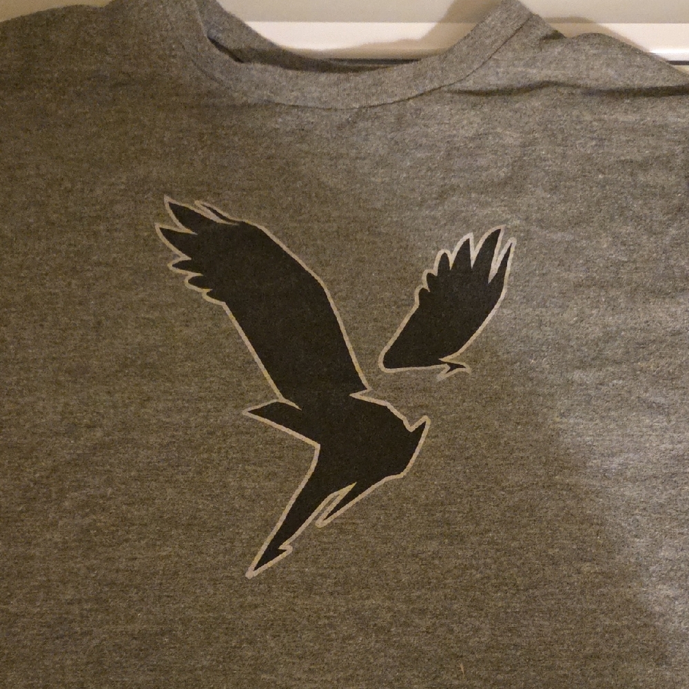 American Eagle Outfitters Charcoal Bird Tee